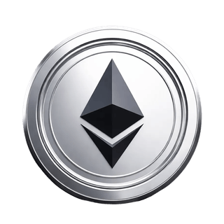 Lebegő grafikus elem, amely az Ethereum ETH kriptovaluta érméjét ábrázolja